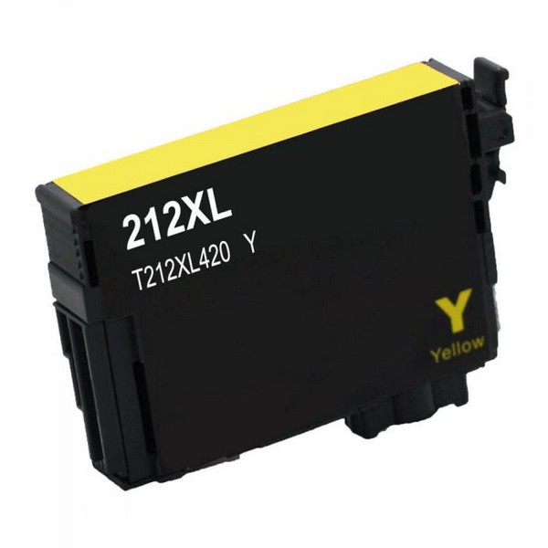 Compatible T212xl420 (Epson T212XL) High Yield Yellow Inkjet Cartridge (350 Yield)