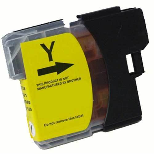 Premium Quality Yellow Inkjet Cartridge compatible with Brother LC-61Y