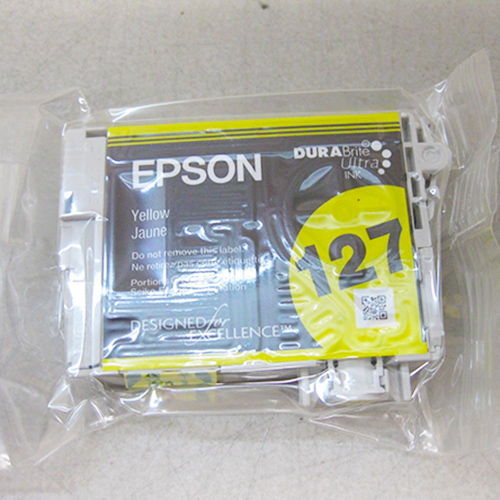 Premium Quality Yellow Inkjet Cartridge compatible with Epson T127420 (Epson 127)