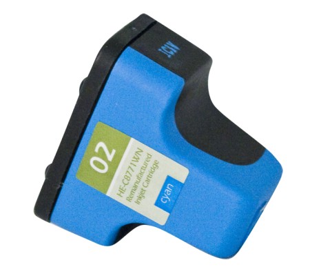 Premium Quality Cyan Inkjet Cartridge compatible with HP C8771WN (HP 02)