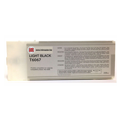 Premium Quality Light Black UltraChrome K3 Ink Cartridge compatible with Epson T606700