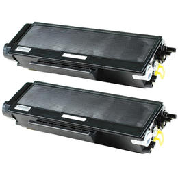 Premium Quality Black 2 Pack Toner Cartridge compatible with Brother TN-650