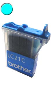 Premium Quality Cyan Inkjet Cartridge compatible with Brother LC-21C