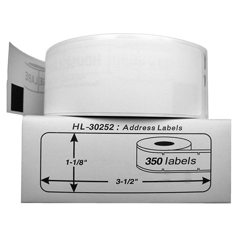 Premium Quality Black on White Shipping Labels compatible with Dymo 30252 (300 pcs)