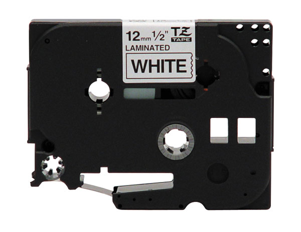 Premium Quality Black on White P-Touch Label Tape compatible with Brother TZe-211 (TZ-211)