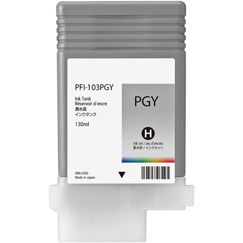 Premium Quality Photo Gray Pigment Inkjet Cartridge compatible with Canon 2214B001AA (PFI-103PGY)