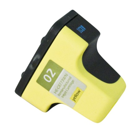 Premium Quality Yellow Inkjet Cartridge compatible with HP C8773WN (HP 02)