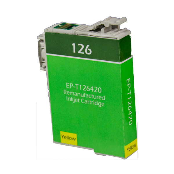 Premium Quality Yellow Inkjet Cartridge compatible with Epson T126420 (Epson 126)